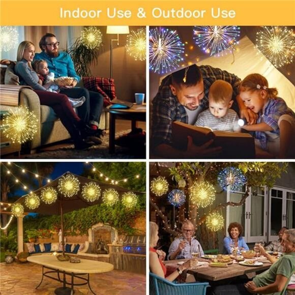 Fairy String Christmas Lights,120 LED 8 Modes Dimmable String - Picture 2 of 6